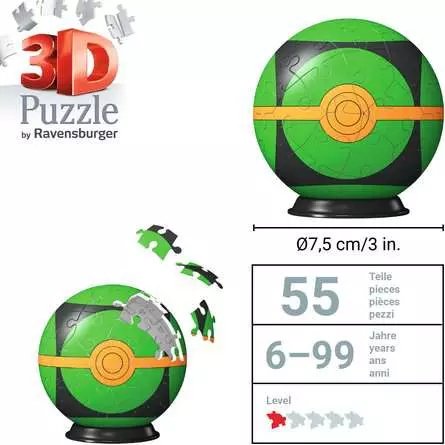 Puzzle 3d Poke Ball Pokemon 54pzs