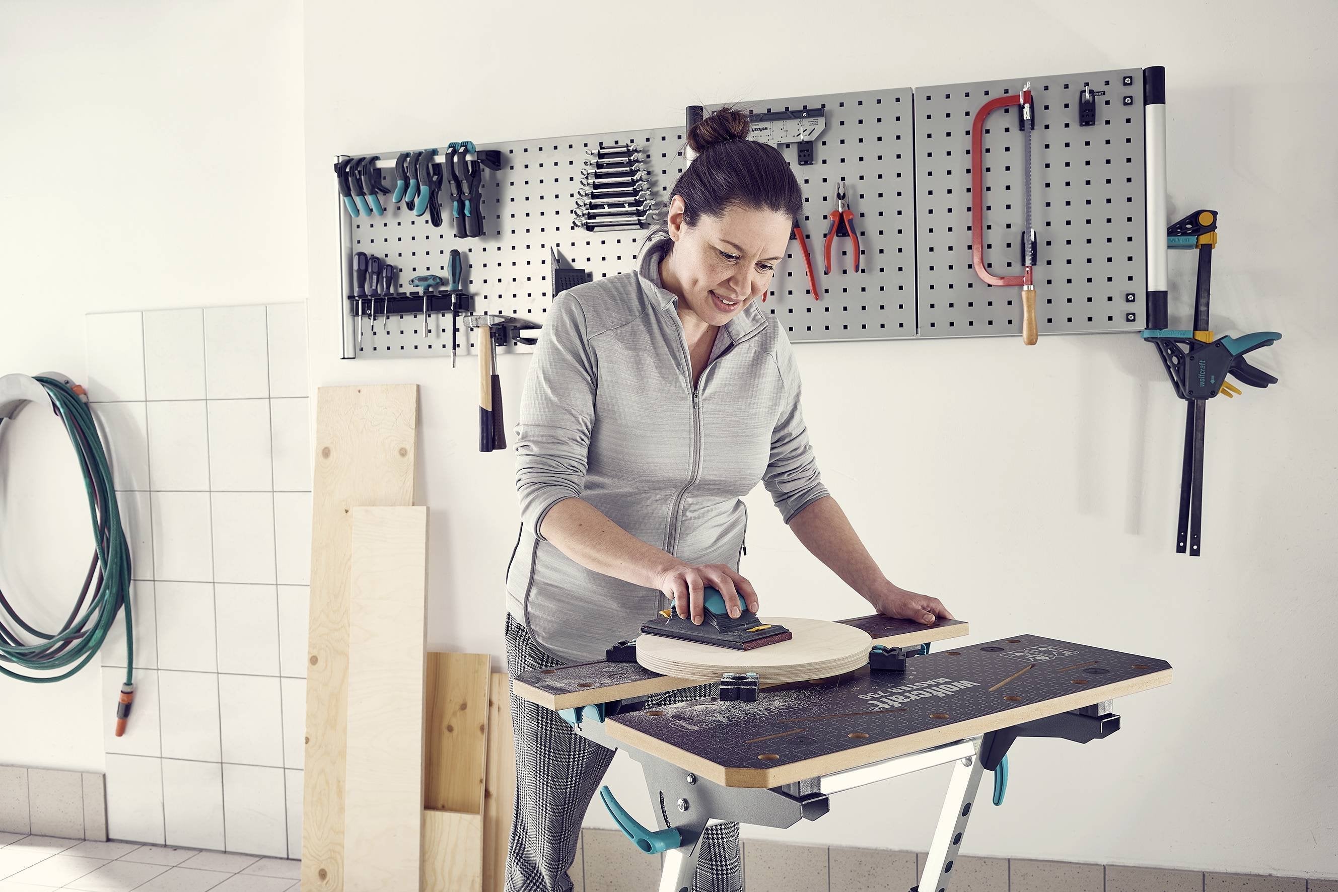 Mesa De Sujeción Y Banco Para Máquinas Master 750 Ergo 6871000 Wolfcraft