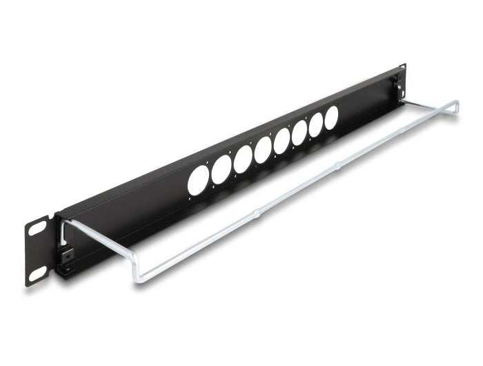 Delock 67060 Patchpanel Tipo-D De 19" Con Alivio De Tensión Central De 8 Puertos 1u Negro