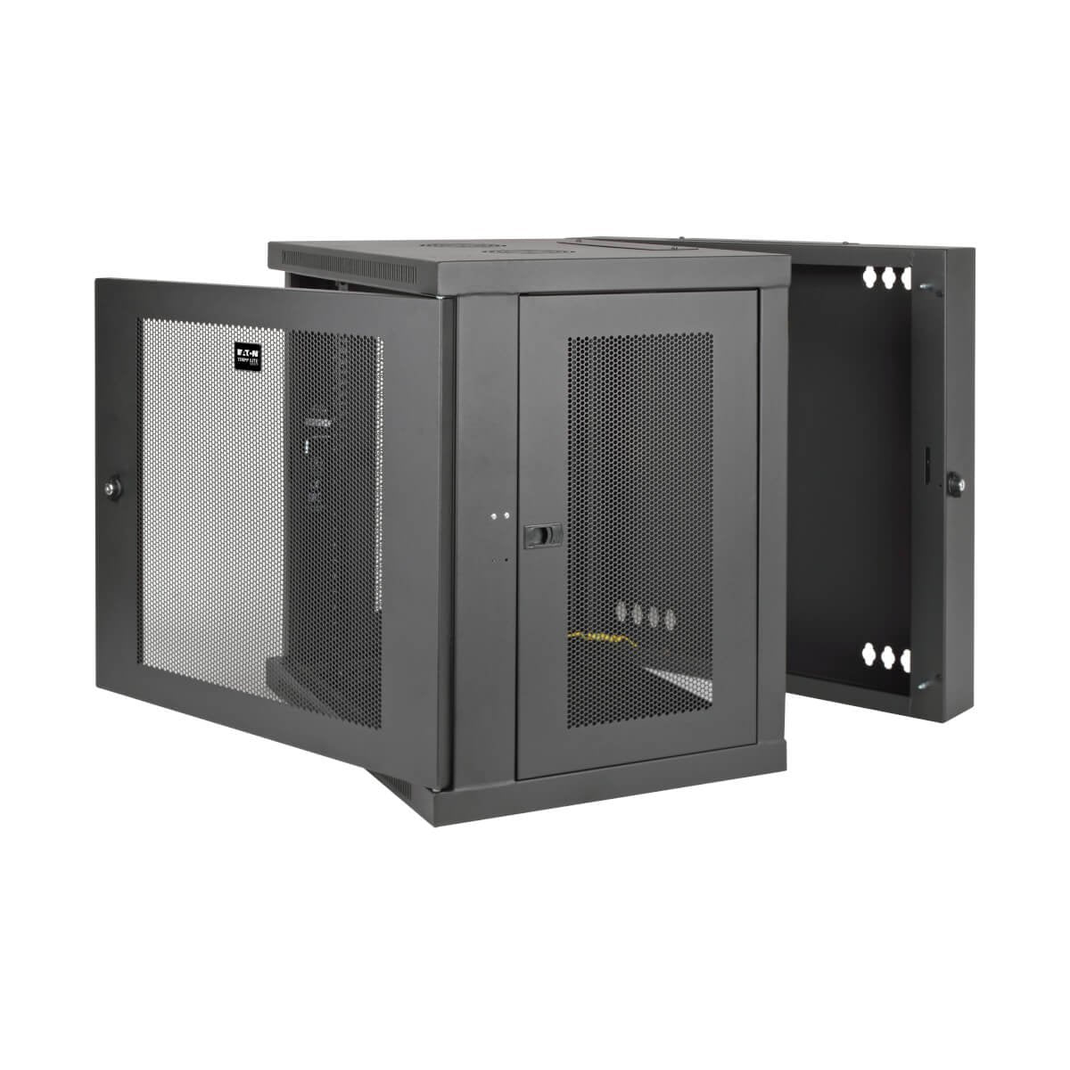 Eaton Tripp Lite   Smartrack 10u Low-Profile Switch-Depth Wall-Mount Small Rack Enclosure Hinged Back