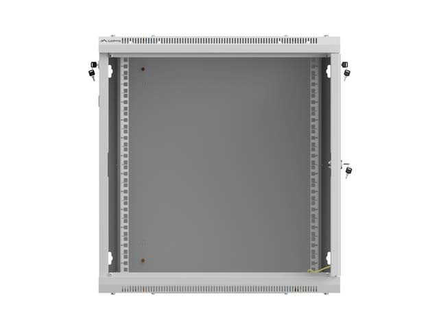 Lanberg Rack Cabinet 19in Wall-Mount 12u 600x600 Flat Pack With Perforated Door Grey