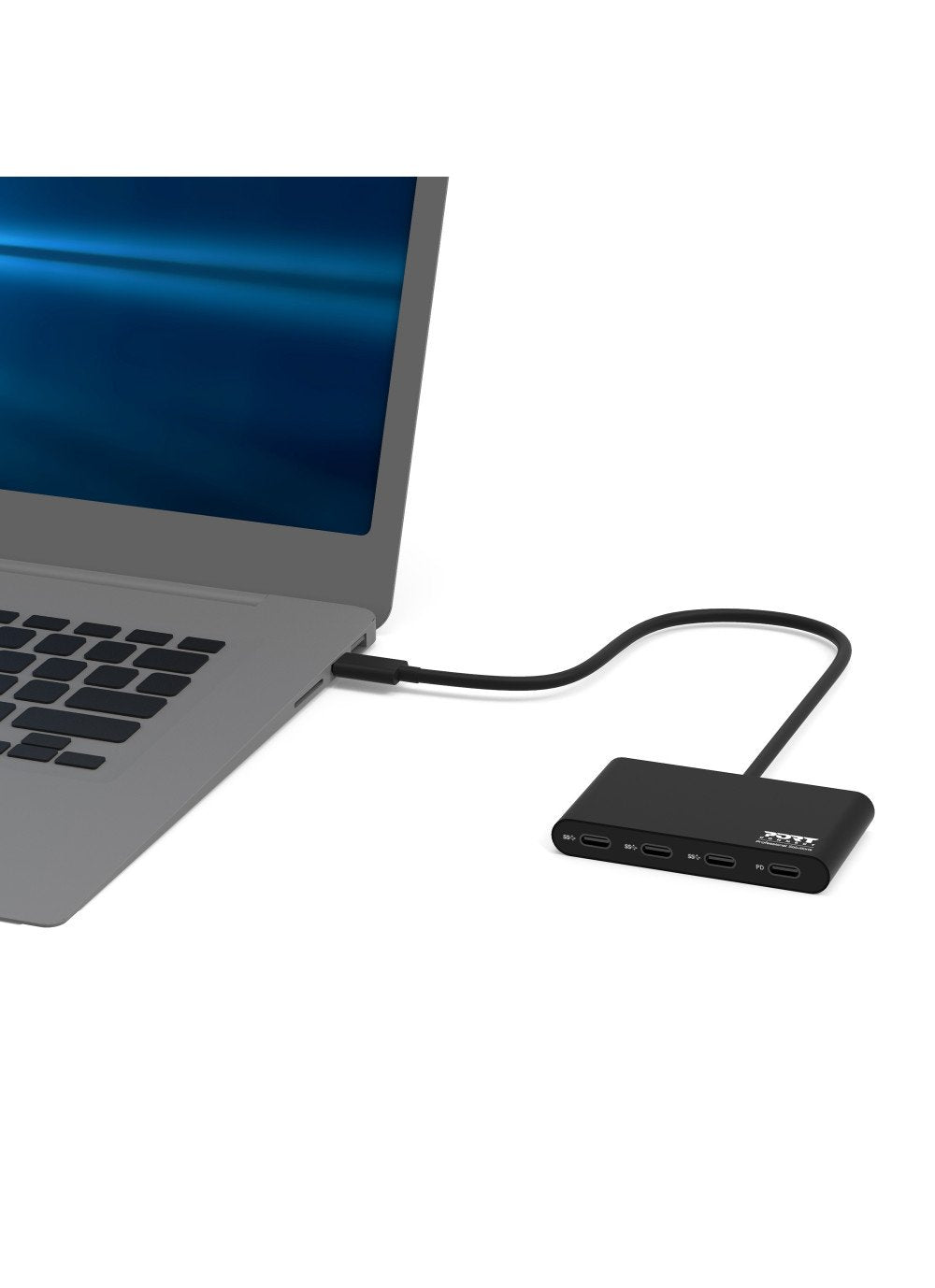 Port Designs 900147 Hub Usb Type C,3x Usb C, 1x Typ C Pd 100w