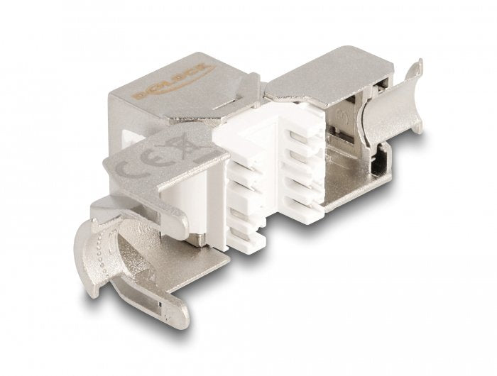 Delock 87952 Módulo Keystone Rj45 Hembra A Lsa Cat.6a Sin Herramientas Con Cubierta Antipolvo Roja