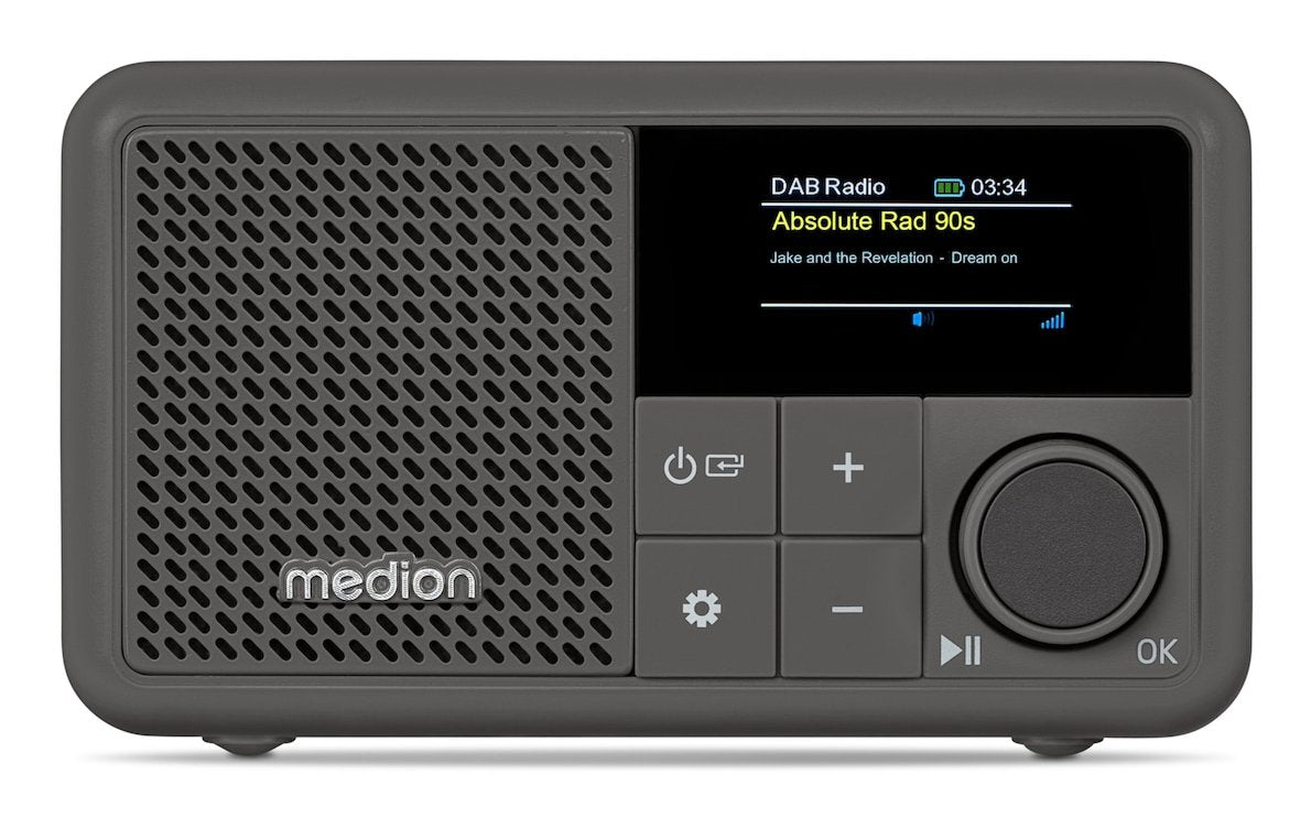 Medion Life® S66822 Tragbares Dab+ Radio Grau