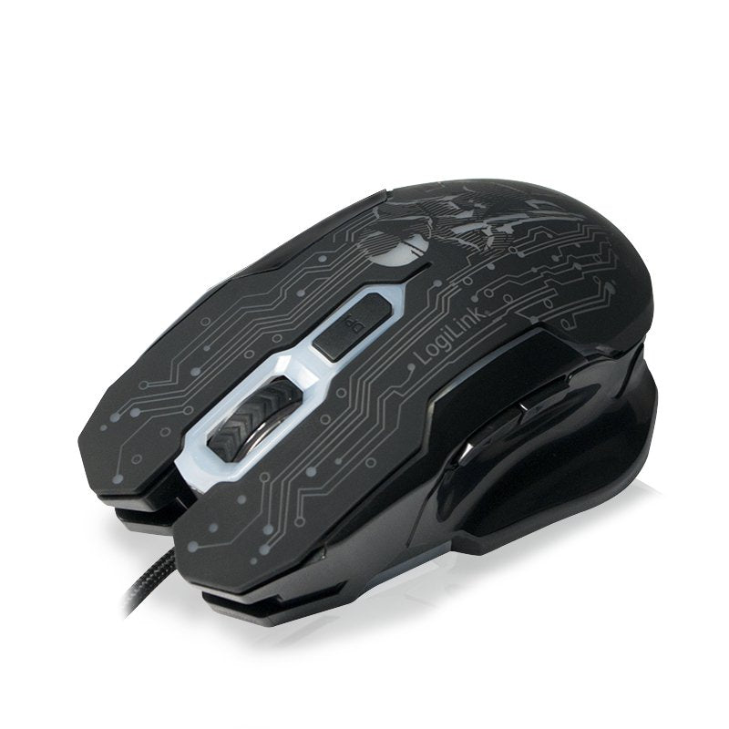 Logilink Id0137 Ratón Usb Tipo A Óptico 2400 Dpi Ambidextro