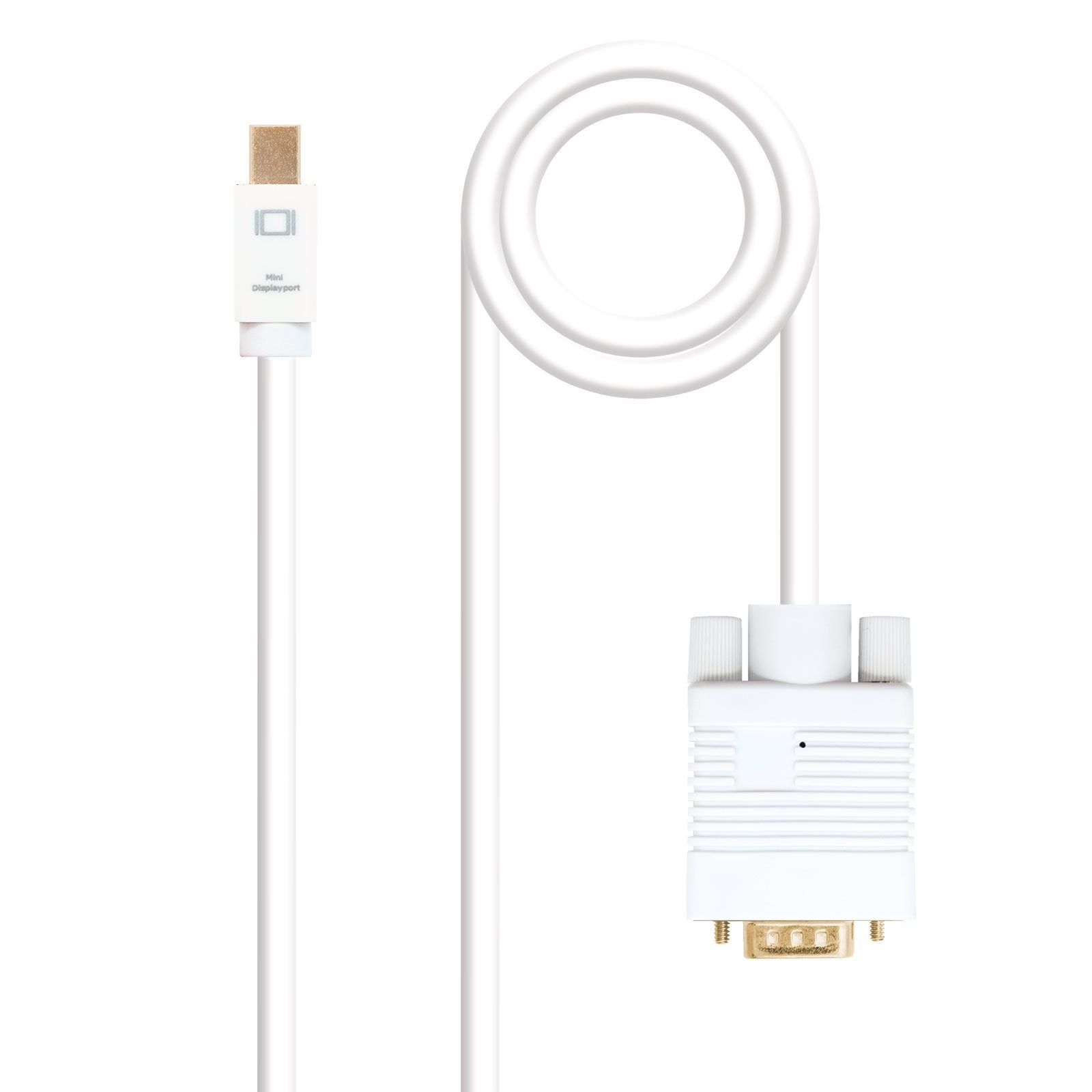 Nanocable Cable Conversor Mini Dp Macho A Vga Macho 2m - Blanco