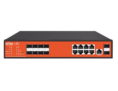 18-Ports Managed Gigabit  Switch - 10xsfp - 8xge