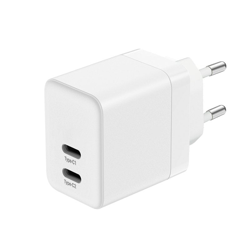 Ultra Compact Gan Ladowarka Sieciowa 2x Usb-C 35w Pd 3.0 Z Pps Biala