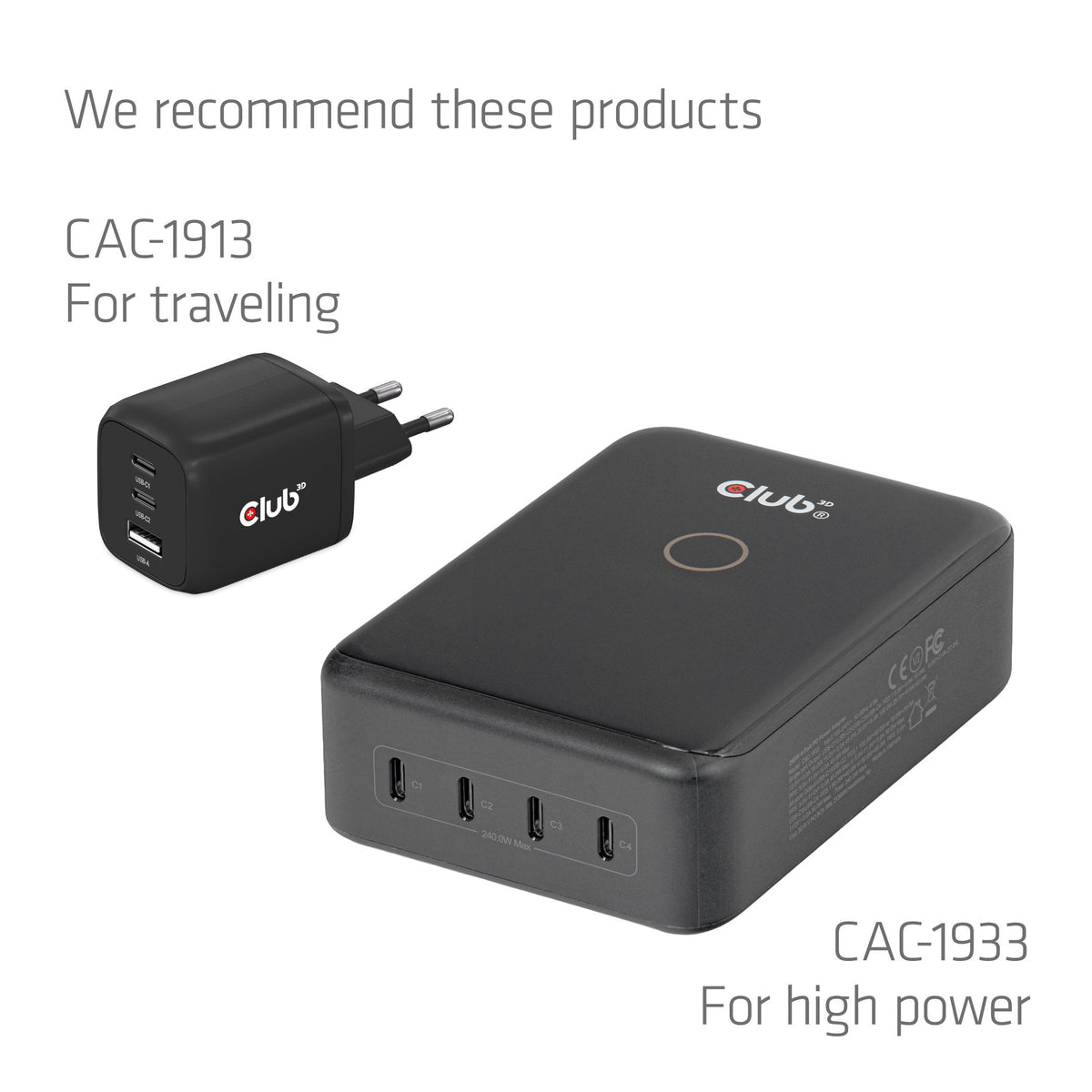 Club3d Usb-C Sicherheitsladekabel 240w 2m Lade-Display M/M Retail