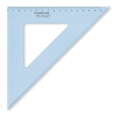 Staedtler Mars 567 Regla De Escritorio 260 Mm Plástico Azul, Transparente 1 Pieza(S)