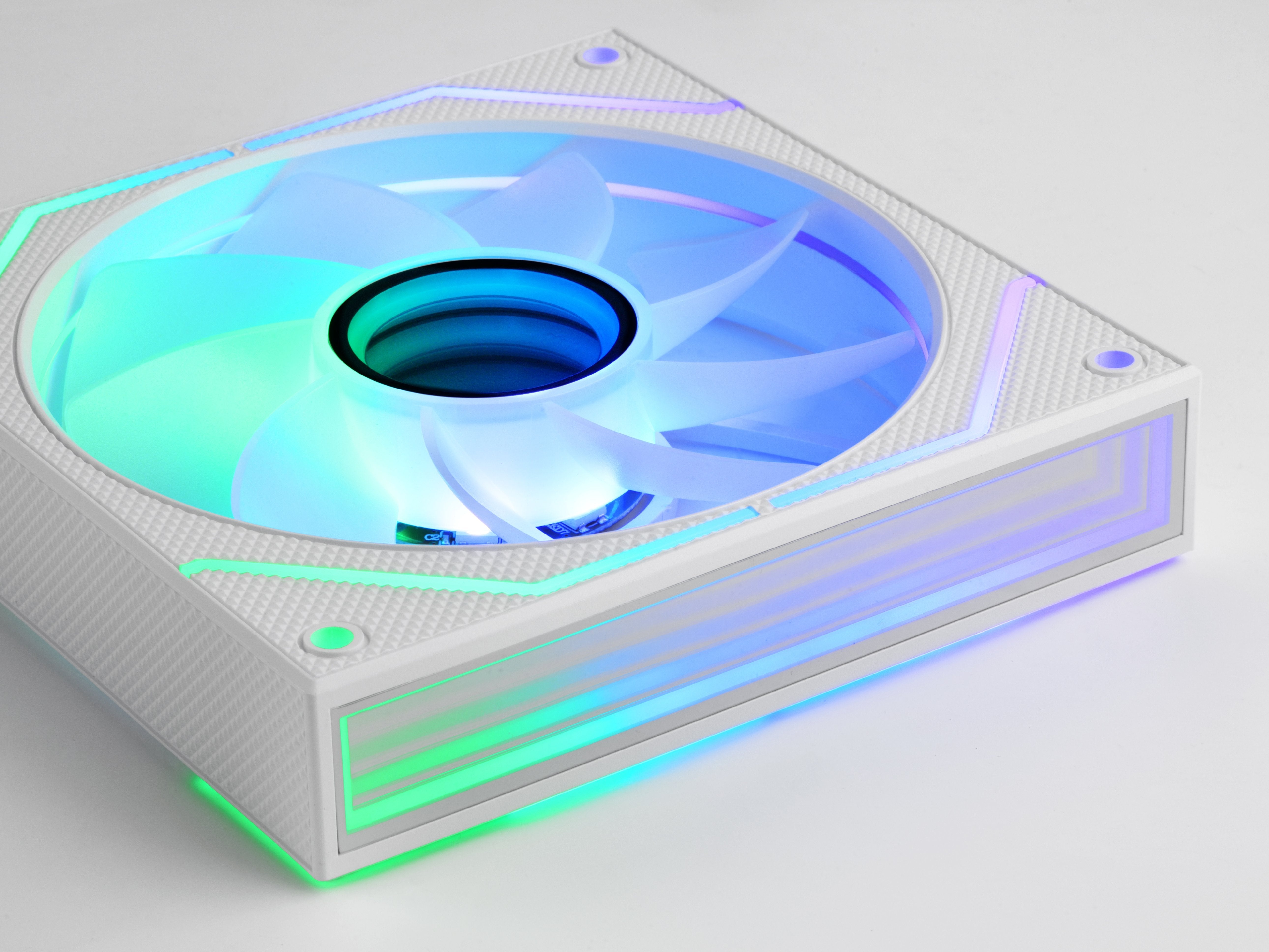 Kit 2 Ventiladores Pc  Auxiliar Mf-3d Prox2r Blanco Mars Gaming Argb/ Silencioso 12db / 12mm