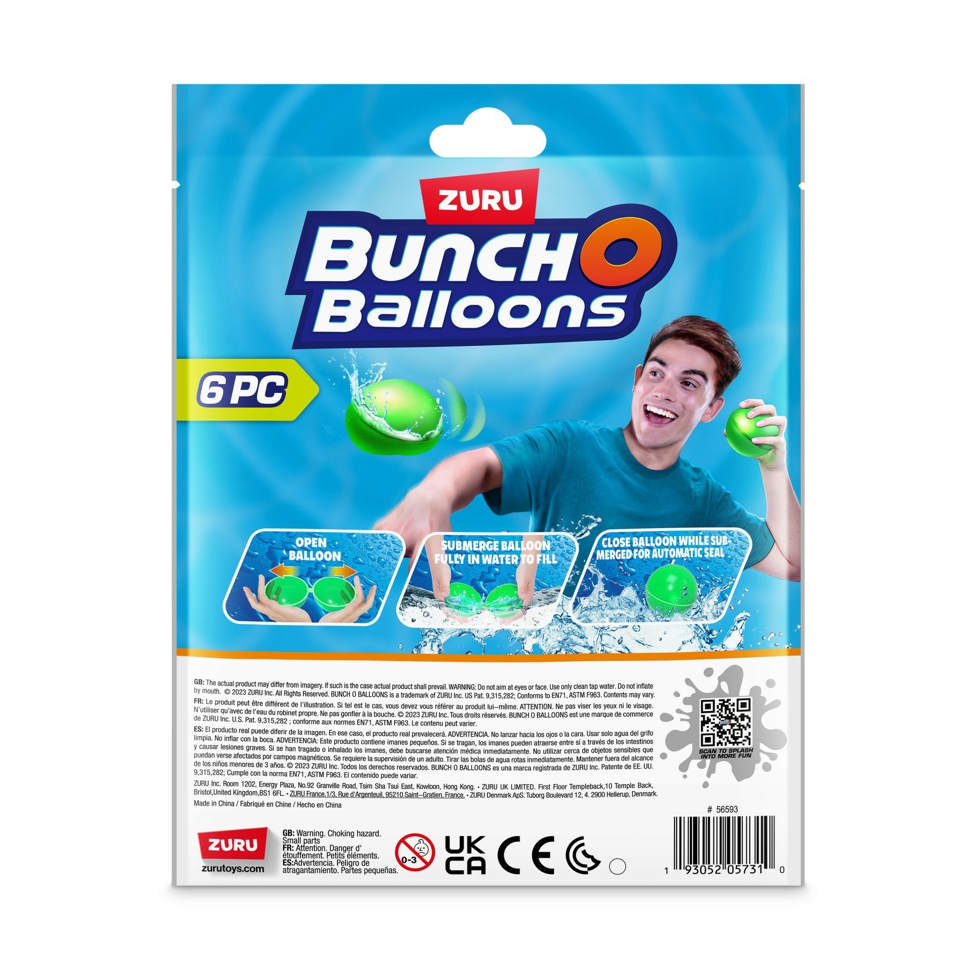 Zuru Bunch O Balloons - Reusable Wasserballons 6er-Pack 56593uq1