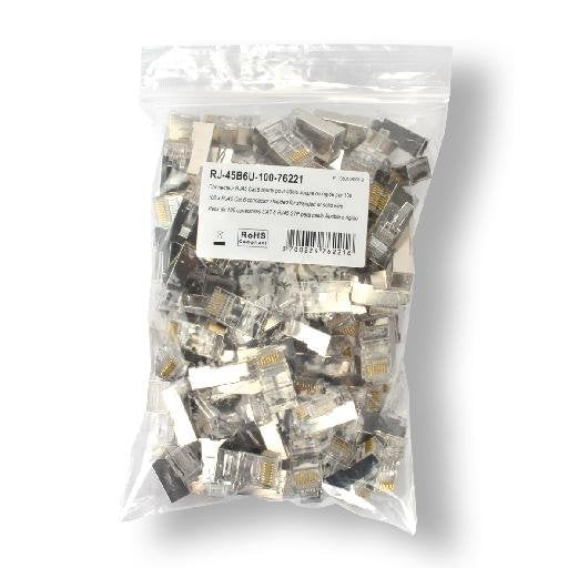 100 X Rj45 Cat 6 Connector