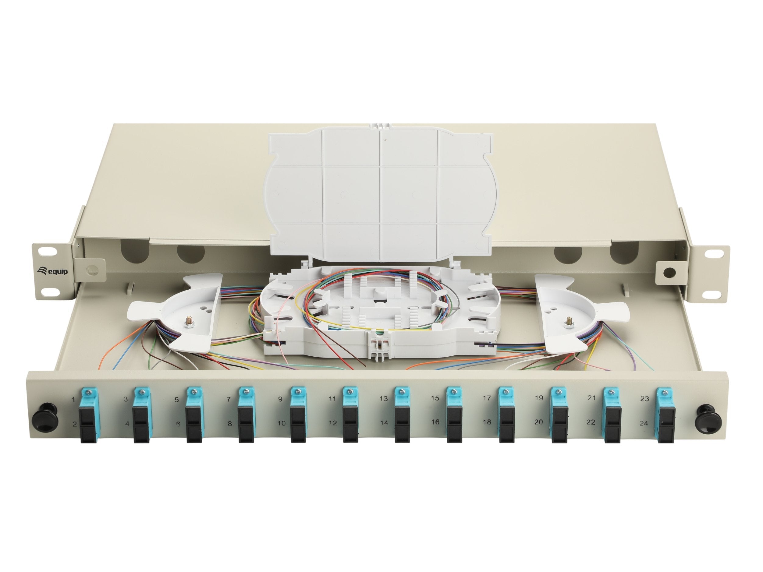 Equip Lwl-Spleisskamen 12-Port Sc-Duplex Om3 1u Komplett Gr