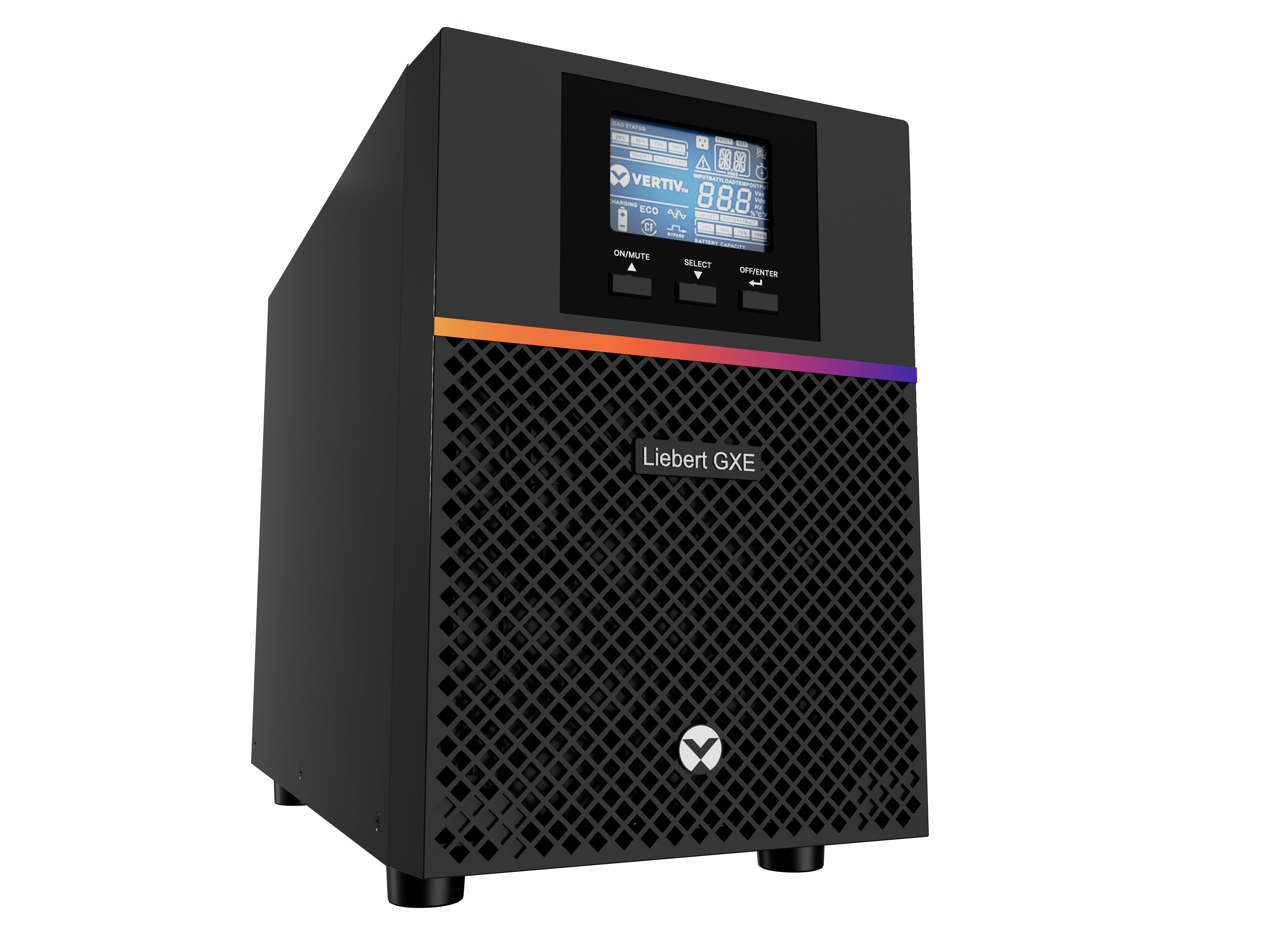 Sai Liebert Gxe Ups 1kva 1ph Ups 230v Tower W/Batteries  C14 Input/C13 X 8output  2-Year Warranty