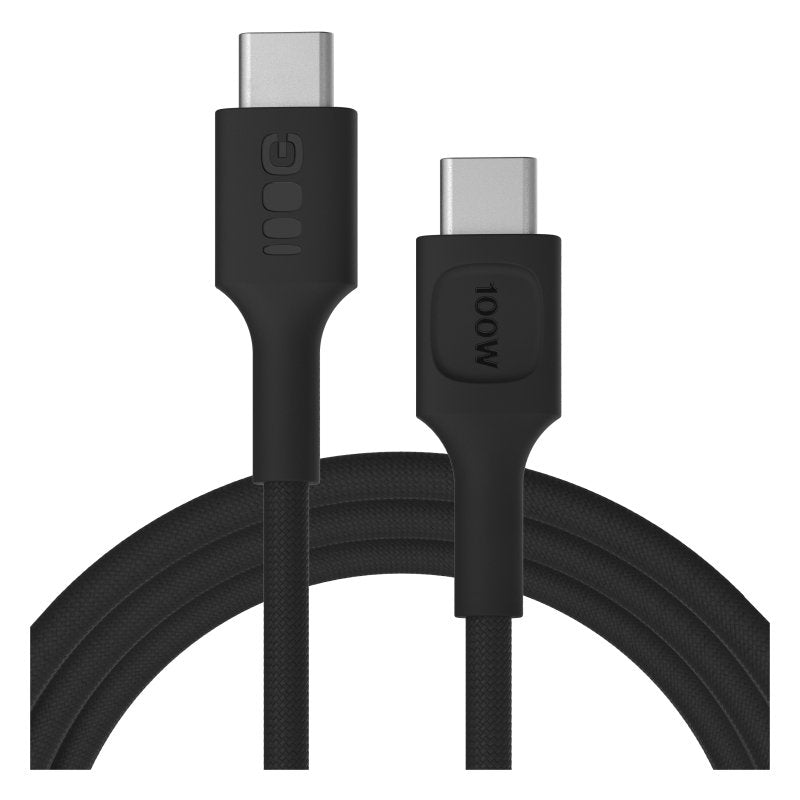 Green Cell Usb-C To Usb-C Cable Powerstream 100w 2m Negro - Braided