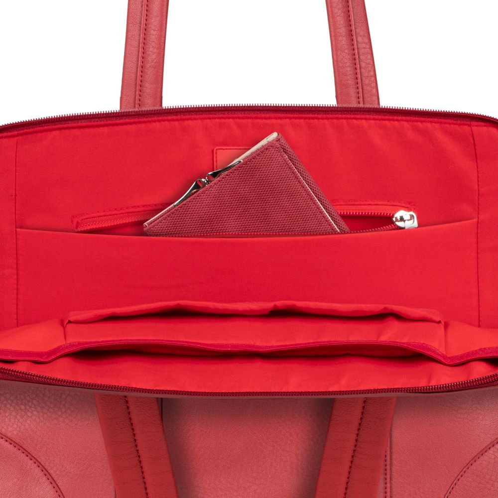 Rivacase 8992 Maletines Para Portátil 35,6 Cm (14") Estuche Para Dama Rojo