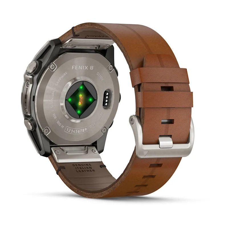 Garmin Fenix 8 3,56 Cm (1.4") Amoled 51 Mm Digital 454 X 454 Pixeles Pantalla Táctil Titanio Wifi Gps (Satélite)