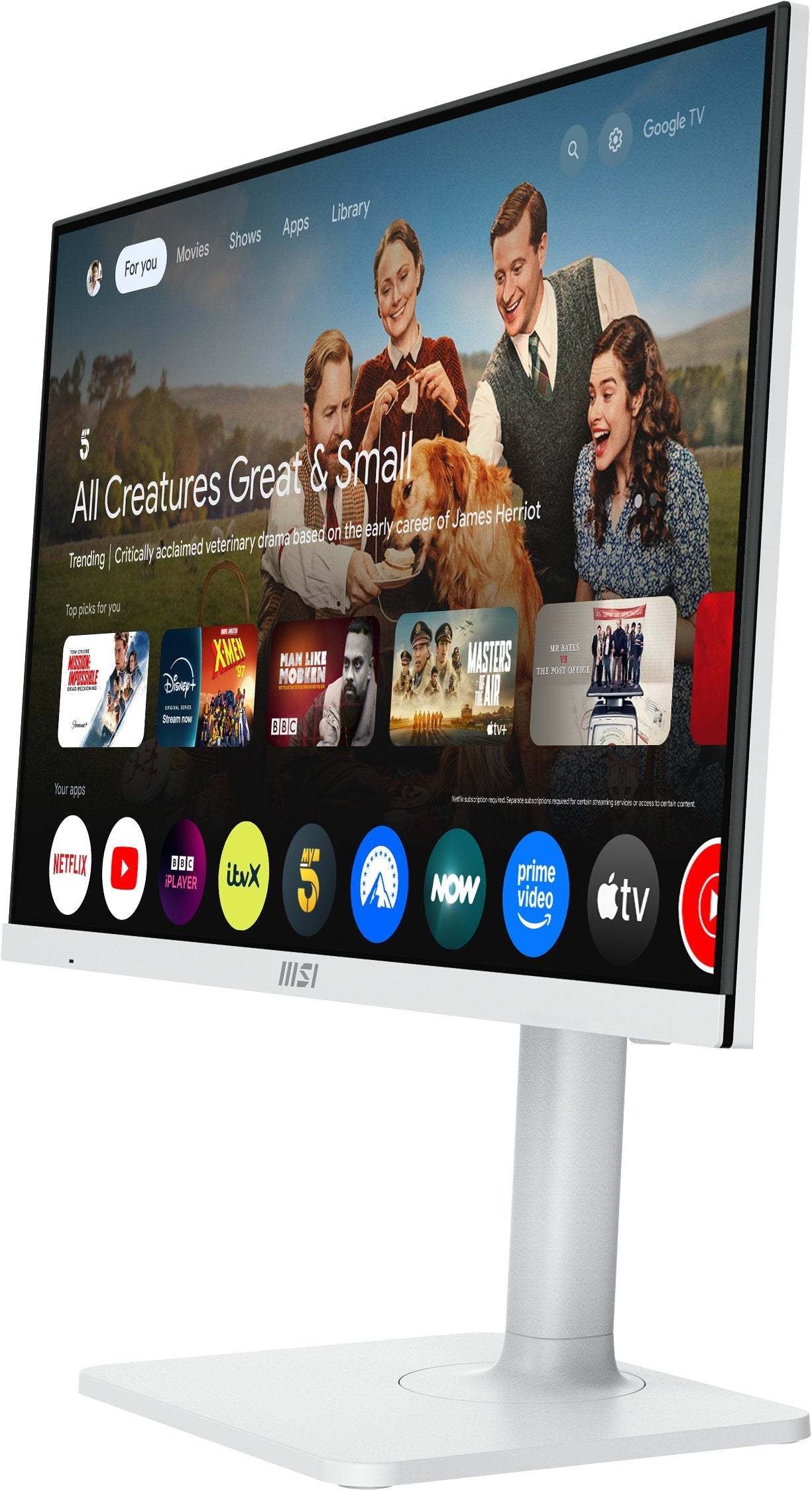 Monitor Msi  27" Modern Md272upswde 3840 X 2160 Pixeles 4k Ultra Hd Blanco