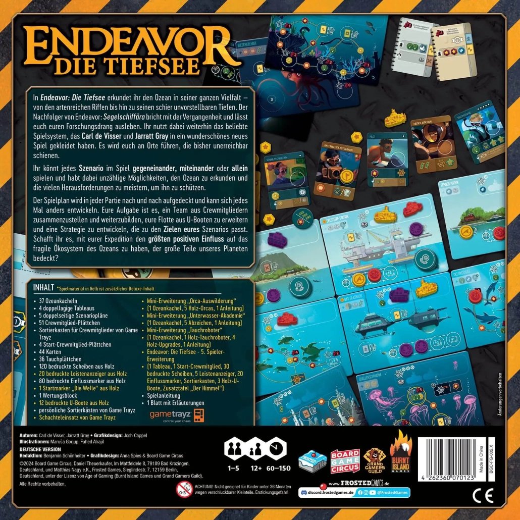 Frosted Games Endeavor: The Deep Sea, Juego Conocedor De Juegos De Mesa Del Año 2025 61191241