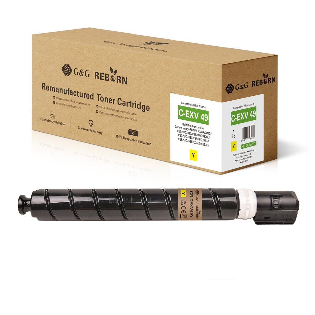 G&G Reborn-Toner Compatible Con Canon C-Exv 49 8527b002 Y