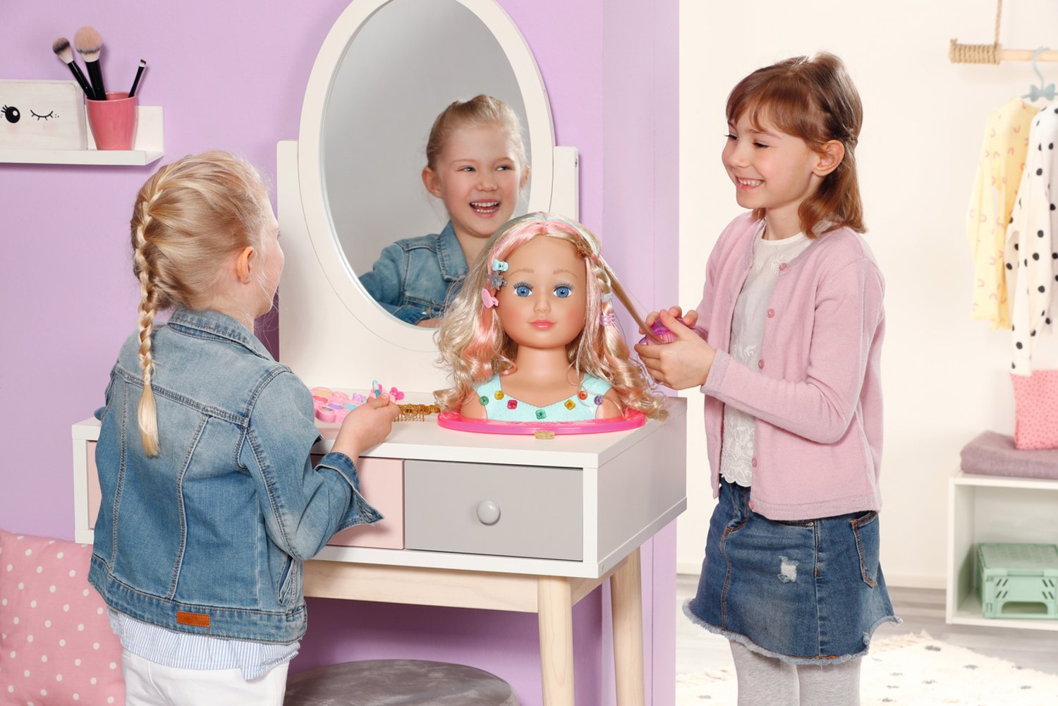 Zapf Creation Baby Born® Sister Styling Head Princess, Cabeza De Maquillaje Y Peluquería 835432