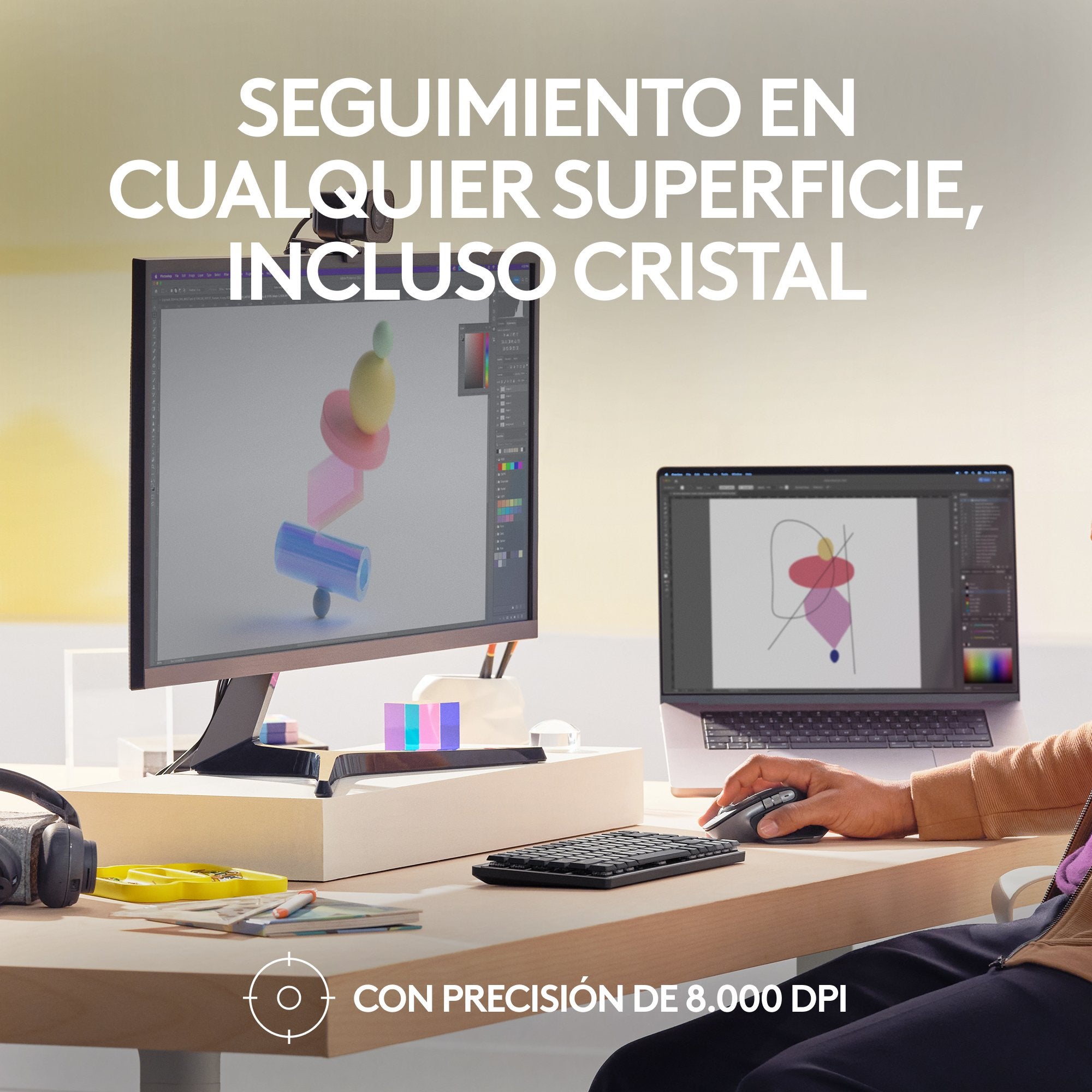 EAN 5099206103740 - Logitech 910-006571 ratón Oficina mano derecha Bluetooth Laser 8000 DPI imagen 10
