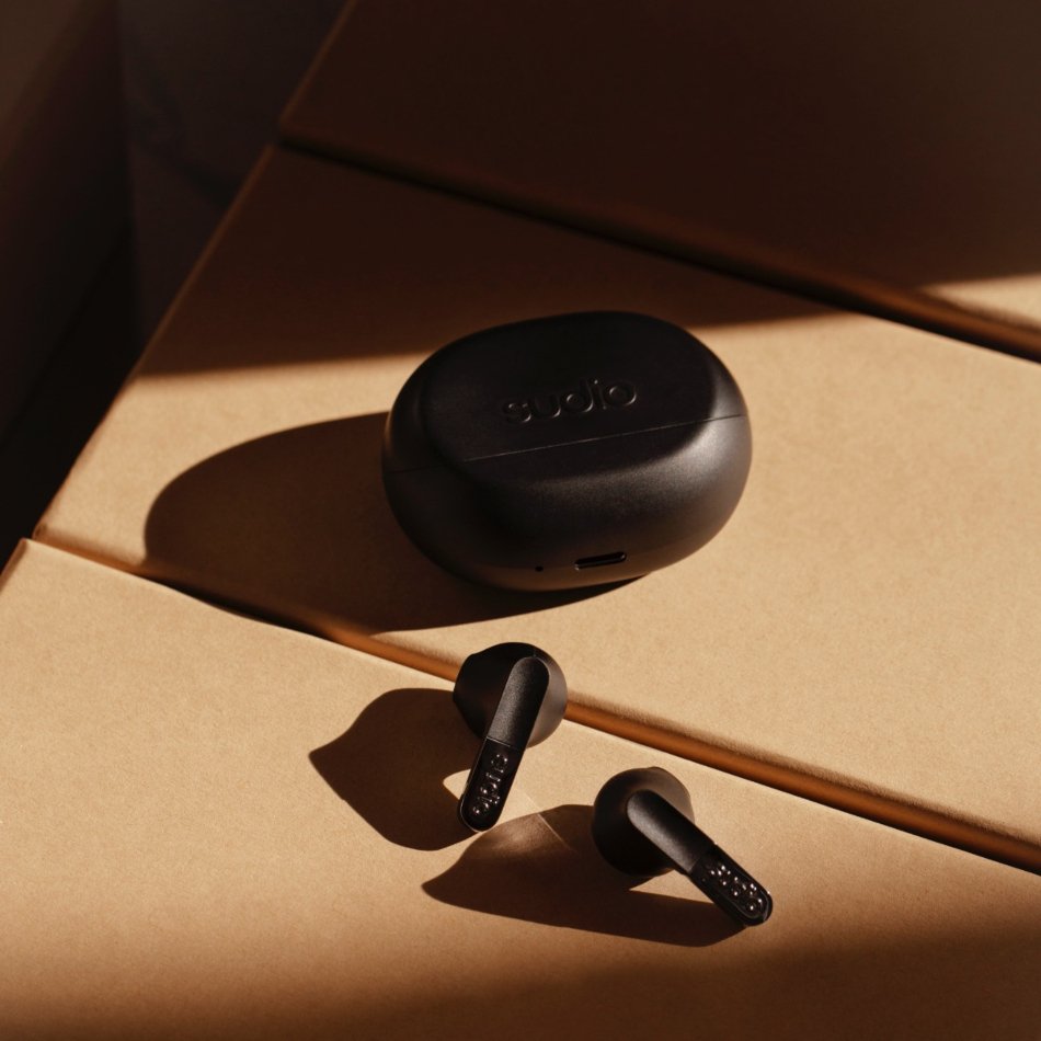 Sudio N3 True Wireless Earbuds, Black