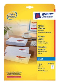 Avery Zweckform Etiquetas De Dirección J8177-25 Blanco 99,1 X 42,3 Mm