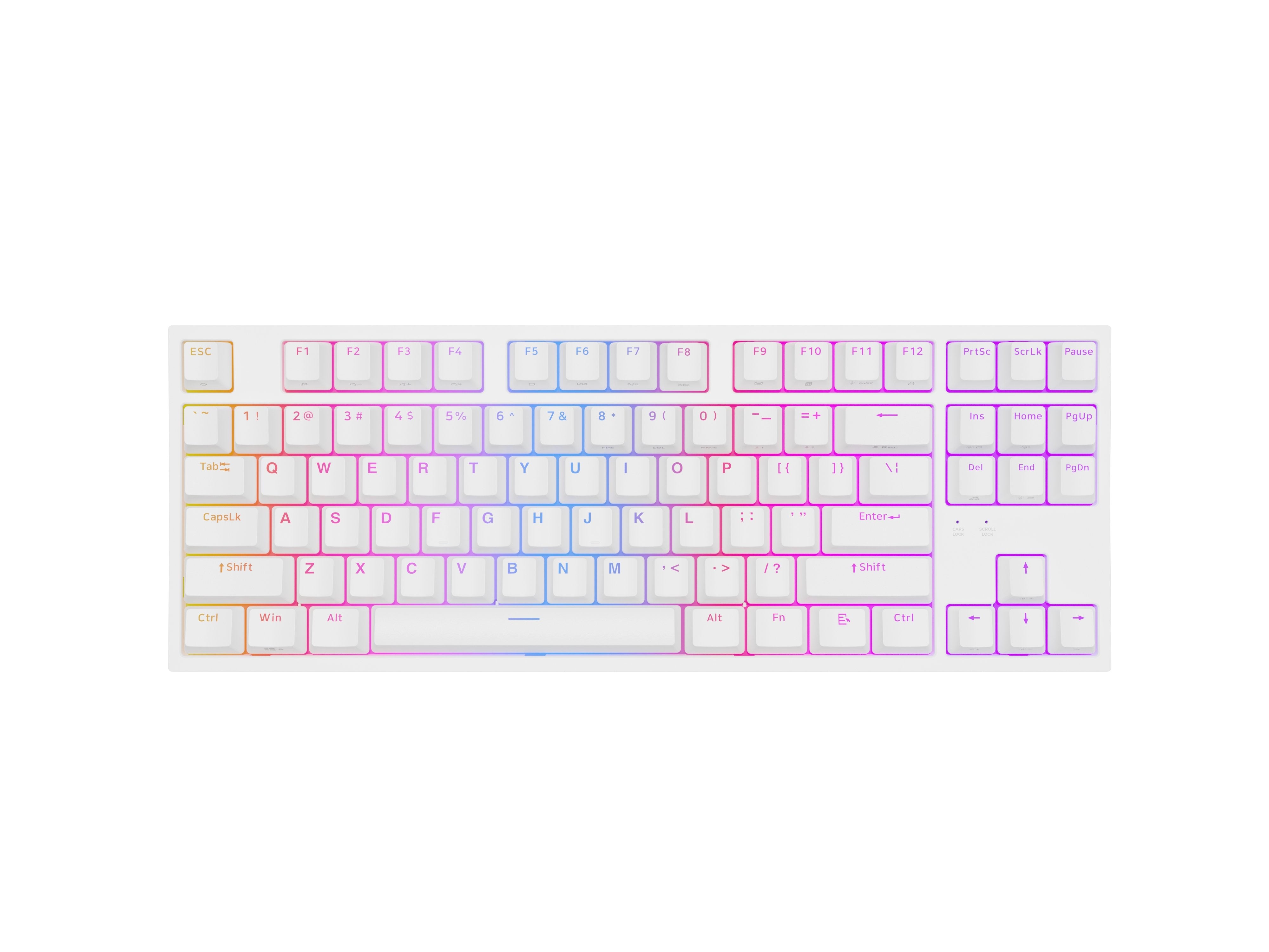 Genesis Thor 404 Tkl Biala Rgb Kailh Box Brown V2