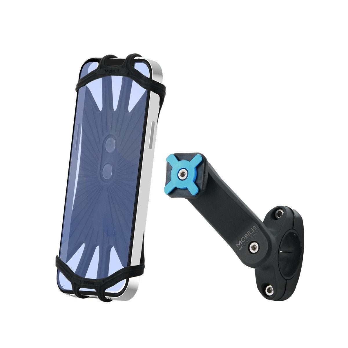 Mobilis 044026 Soporte Pasivo Smartphone Para Bicicleta, Patinete, Motocicleta, Scooter Negro
