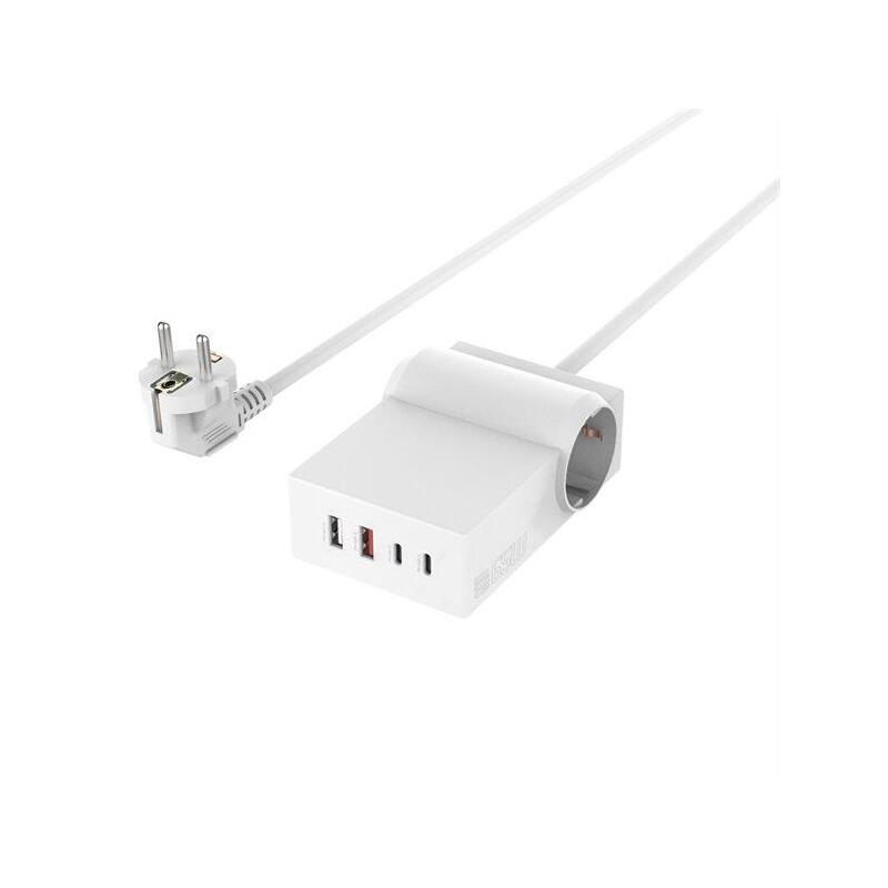 4smarts Usb-C/A Power Strip Desk Gan 65w White