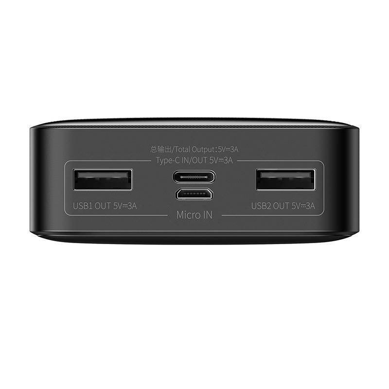 Baseus Ppbd050101 Batería Externa Polímero De Litio 20000 Mah Negro