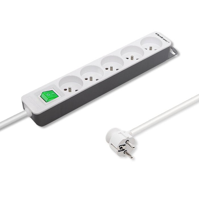 EAN 5901878502908 - Qoltec 50290 base múltiple 1,8 m 5 salidas AC Interior Blanco imagen 2