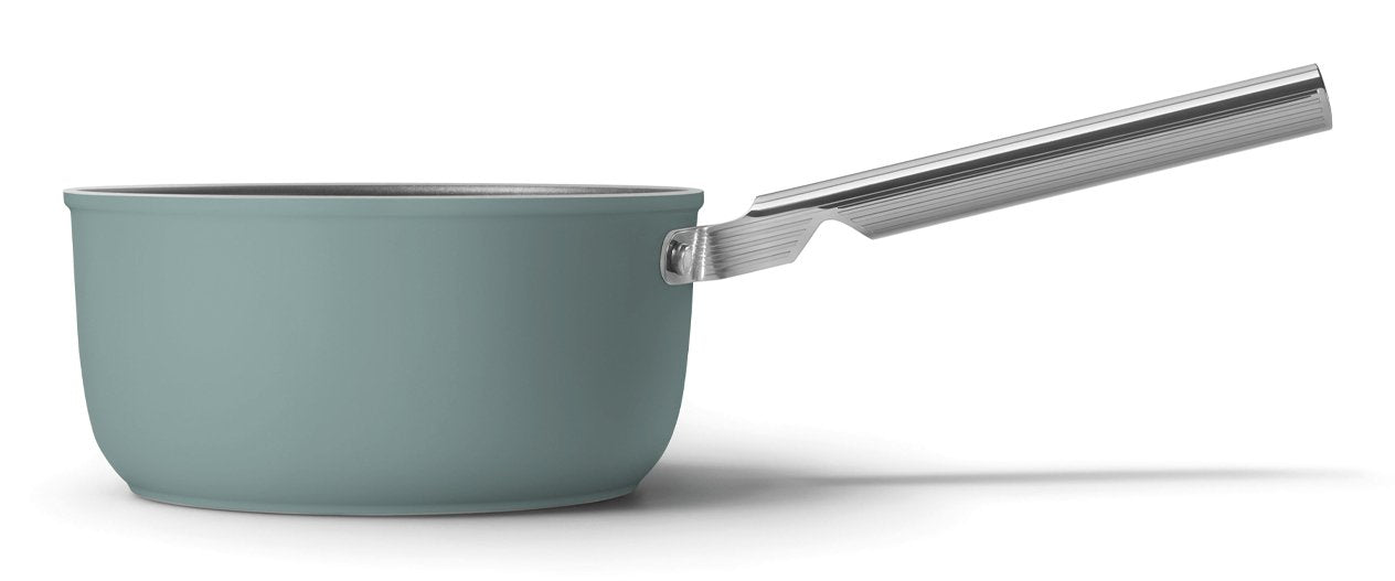 Smeg Spf2012egm Kochtopf, 20 Cm, Keramik, Edelstahlgriff, Smaragdgrün