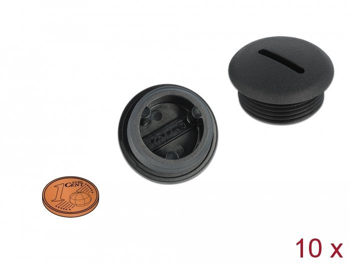 Verschlussstopfen M25 X 1,5 Schwarz 10 Stück