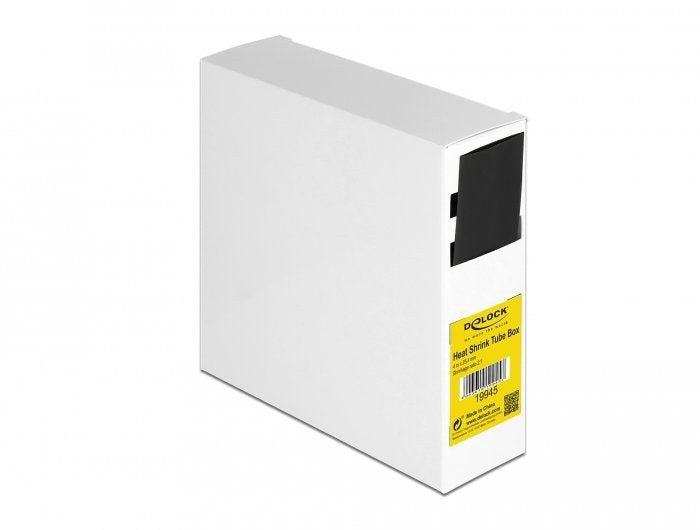 Delock 19945 Tubo Termorretráctil, Relación De Disipación 2:1, Caja De 4 M X 25,4 Mm En Negro