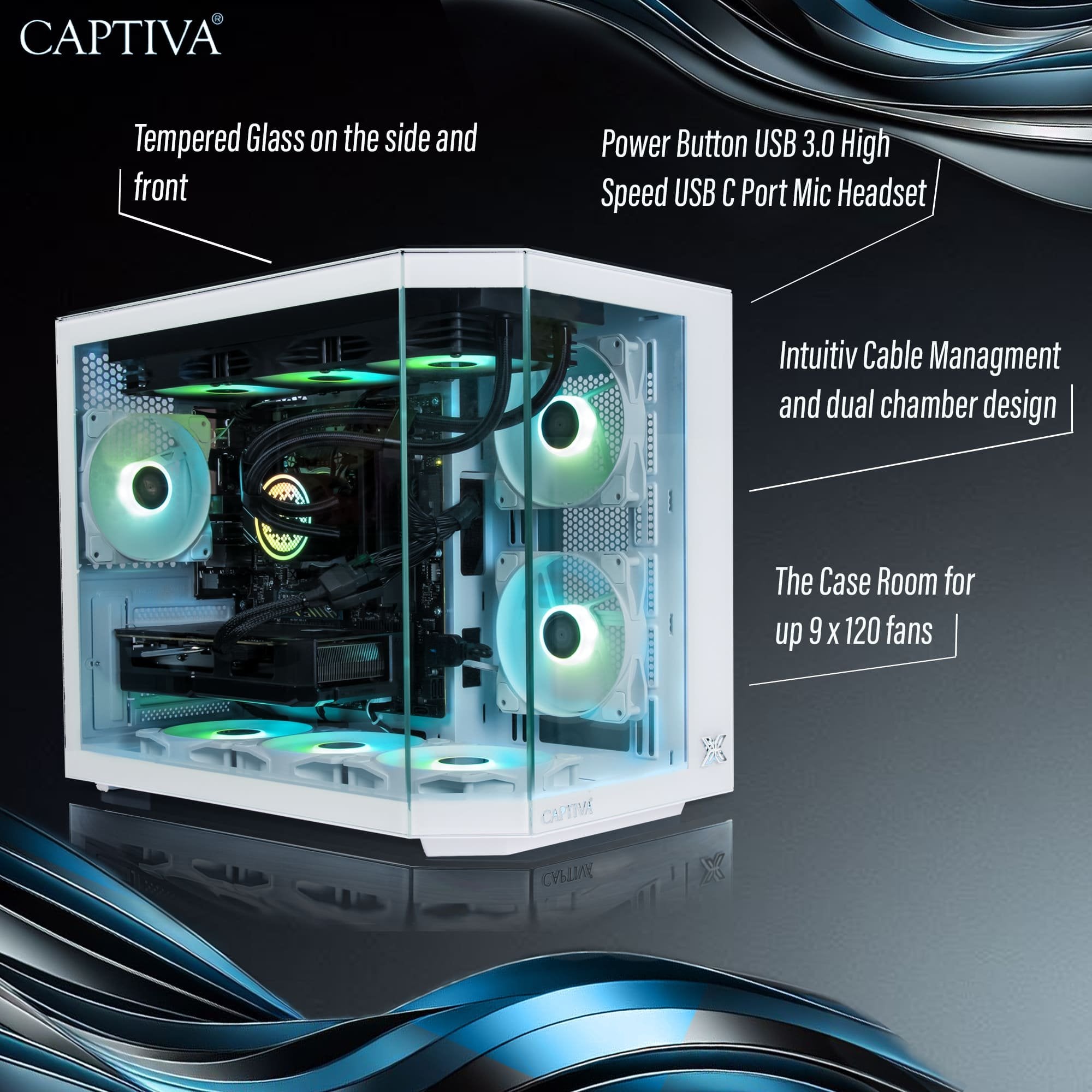 EAN 4046373925362 - CAPTIVA 92536 PCs/estación de trabajo AMD Ryzen™ 5 5500 16 GB DDR4-SDRAM 500 GB SSD NVIDIA GeForce RTX 50 imagen 6