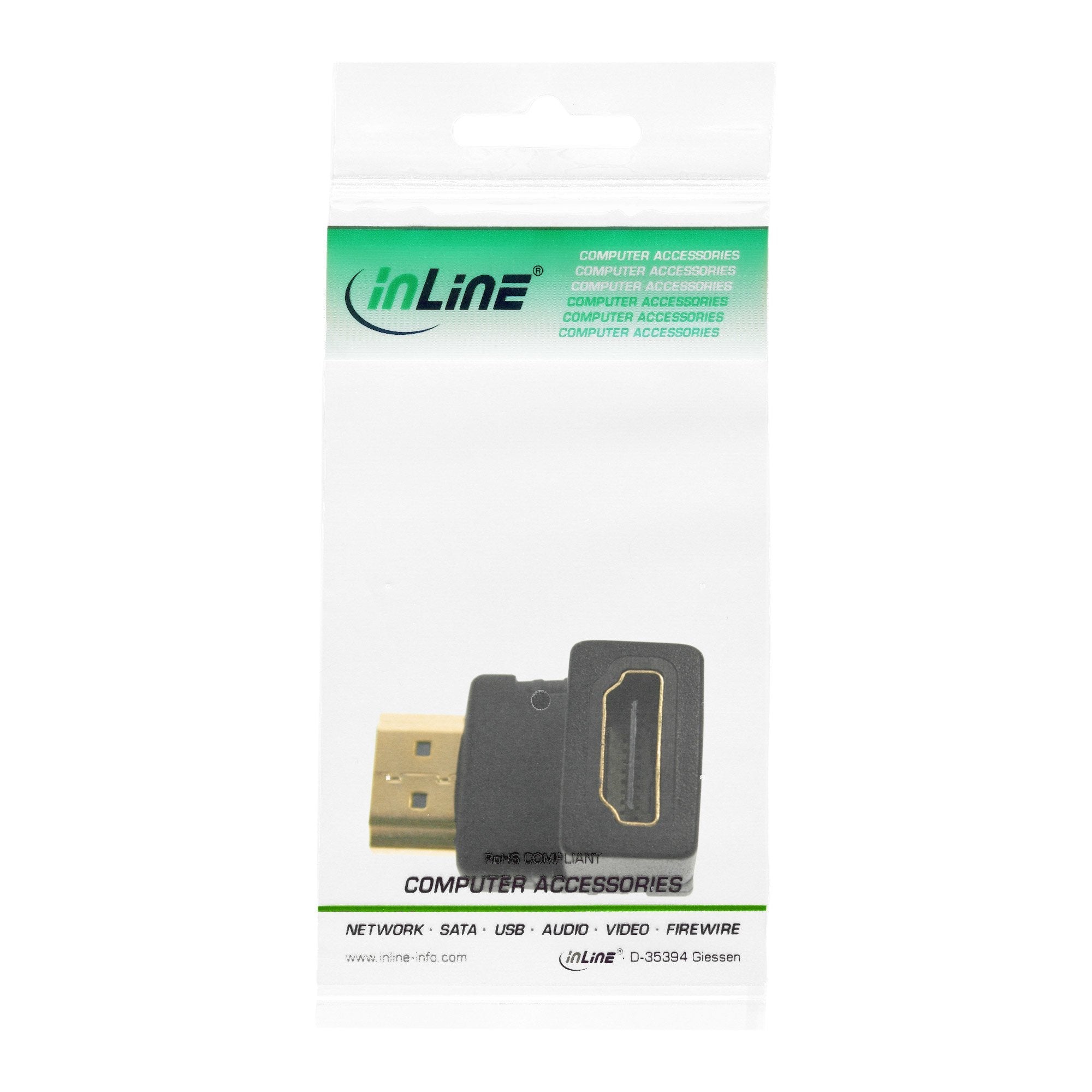 Adaptador Inline Hdmi Macho A Hembra En Ángulo Inferior , 4k2k