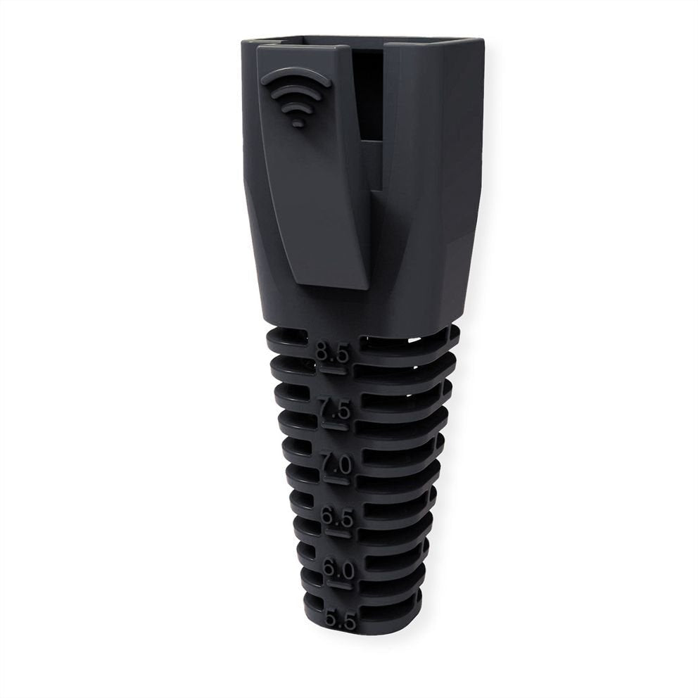 Roline Knickschutztlle Fr Rj-45, 10 Stck, Schwarz