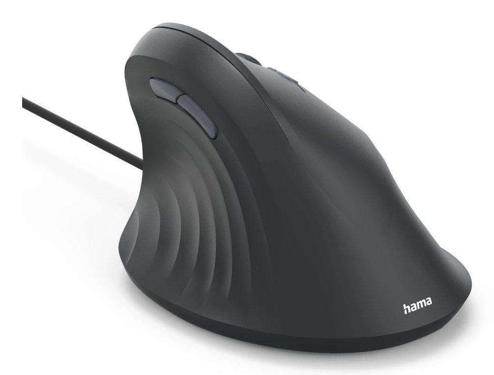 Hama Ergonomische Vertikalraton,Ecm-500r,Mit Cable,7 T,Schwar