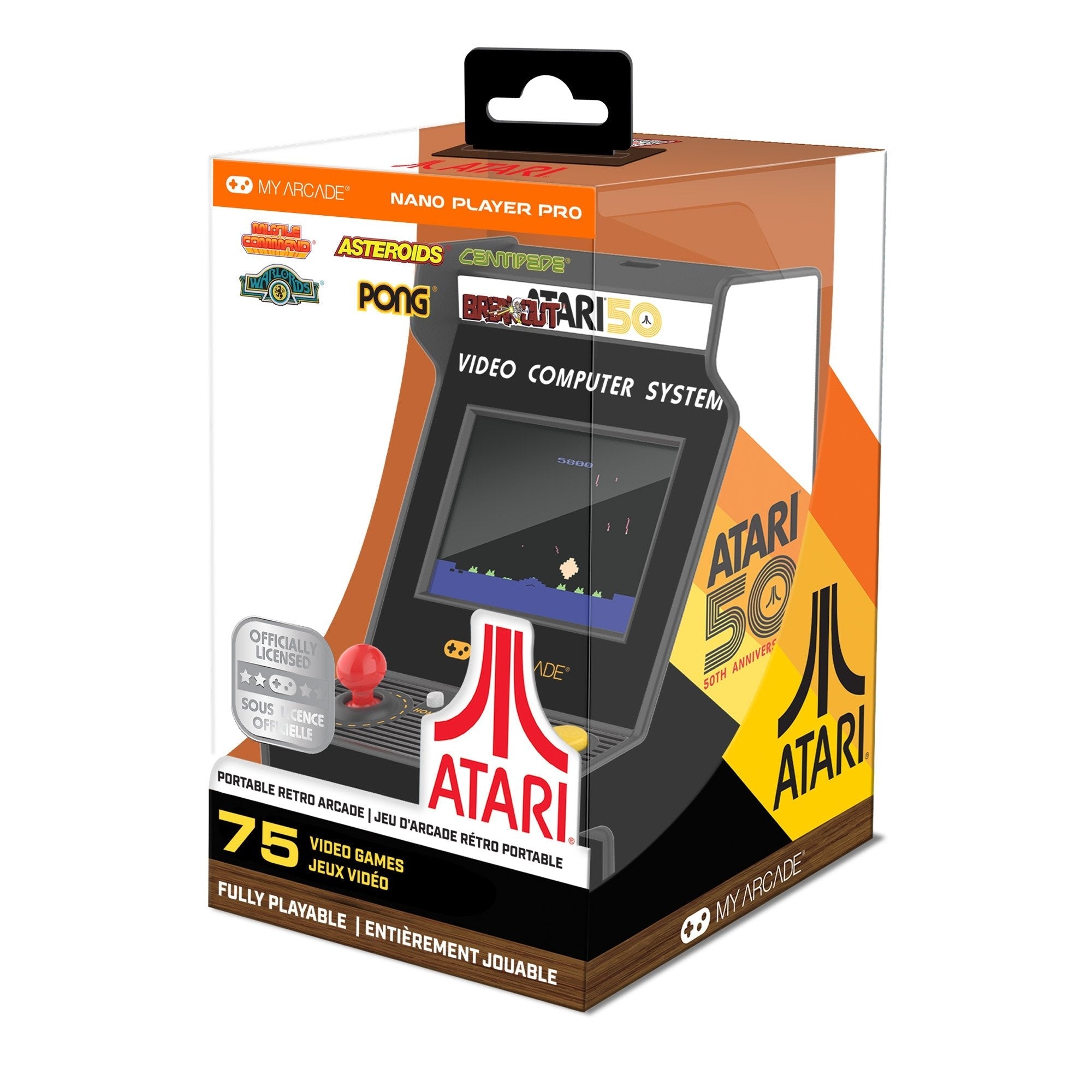 My Arcade Nano Player Atari 75 Games 4.5" Dgunl-7014