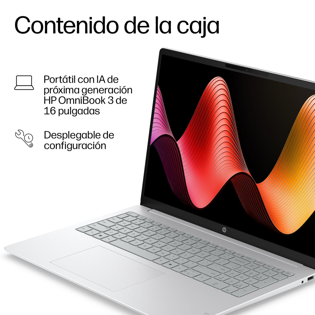 EAN 0821844699676 - HP OmniBook 3 Laptop Next Gen AI 16-bz0004nsx Copilot+ PC Snapdragon Portátil 40,6 cm (16") 2K 16 GB LPDD imagen 6