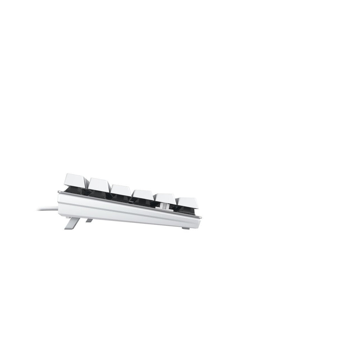 Cherry Kc 200 Mx, Completo Tamaño (100%), Con Cable, Usb, Mechanischer Switch, Qwerty, Plateado, Blanco