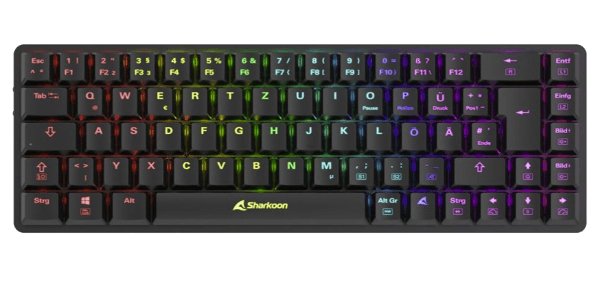 EAN 4044951036929 - Sharkoon PureWriter W65 teclado Juego RF inalámbrico QWERTZ Alemán Negro imagen 1