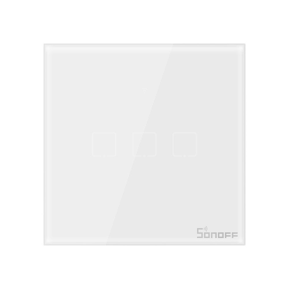 EAN 6920075725230 - Sonoff T0EU3C interruptor de luz Vidrio templado, Policarbonato (PC) Blanco imagen 3