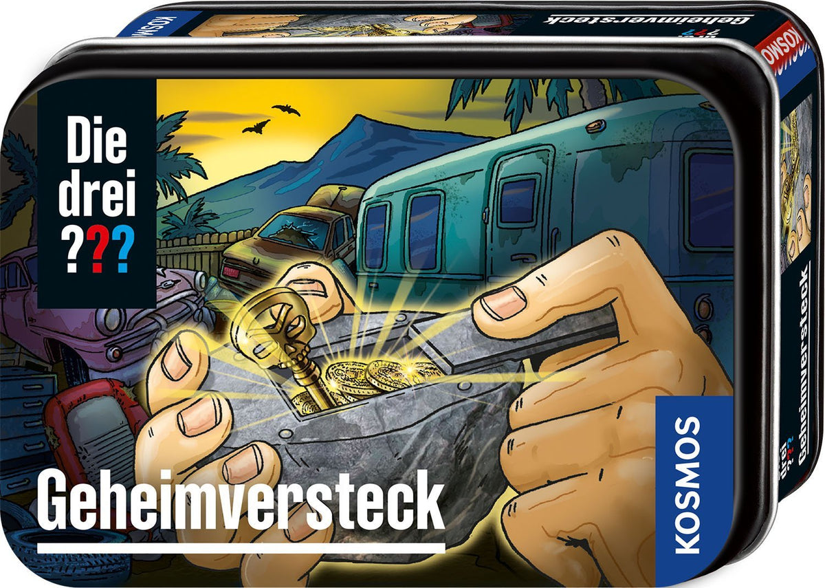 Cosmos Los Tres??? Escondite Secreto, Detective Establece Caja De Metal 632434