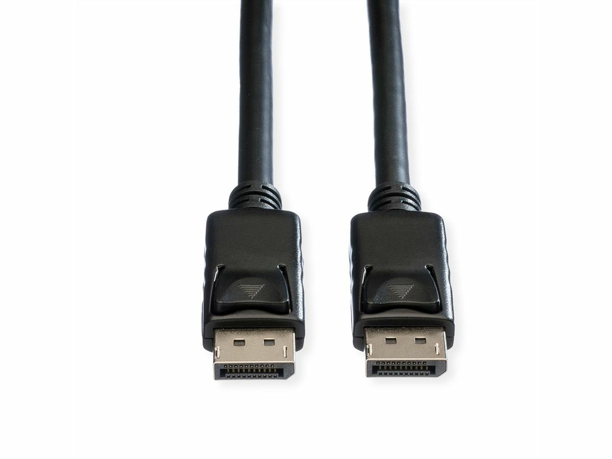 Roline Displayport Cable, Dp-Dp, V1.2, St - St, Tpe, Schwarz, 10 M