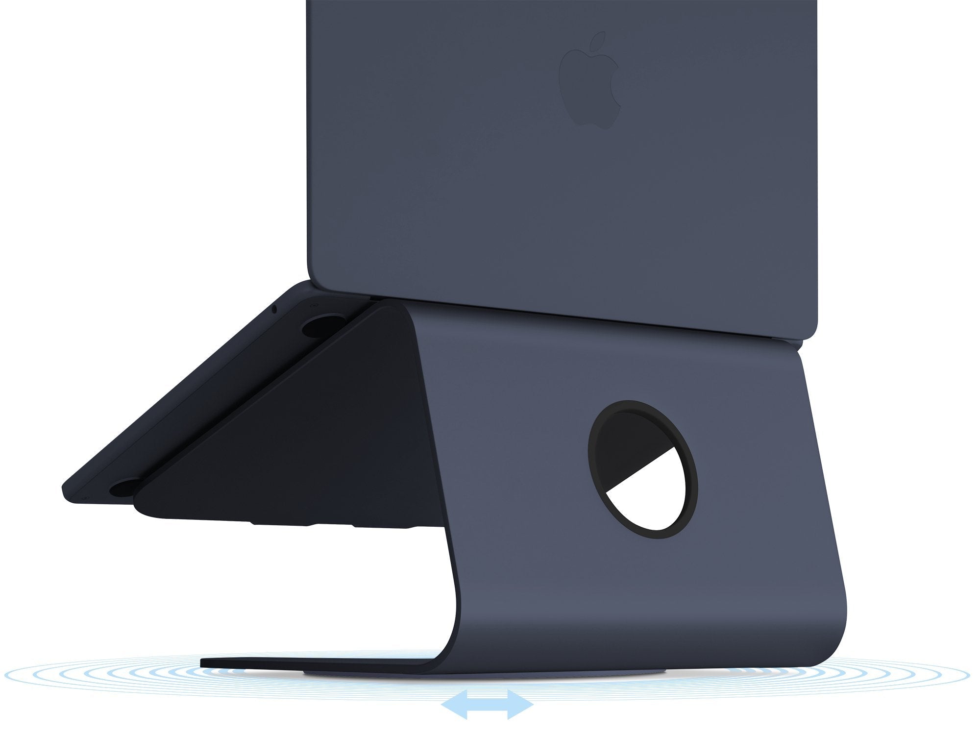 Mstand360 Laptop Stand,  Midnight W/ Swivel Base W/