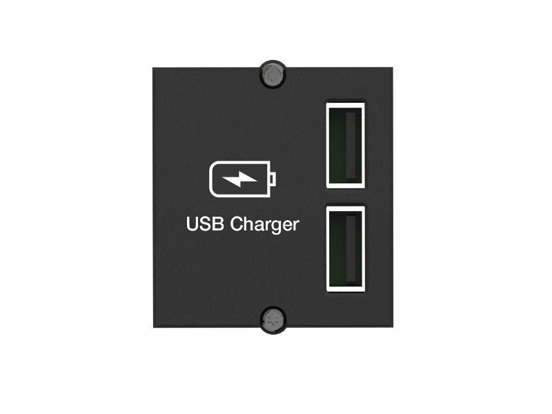 Cargador Usb Bachmann Custom Module, 2x Usb-A, Cargador Negro, Para Enchufes De Mesa 917224